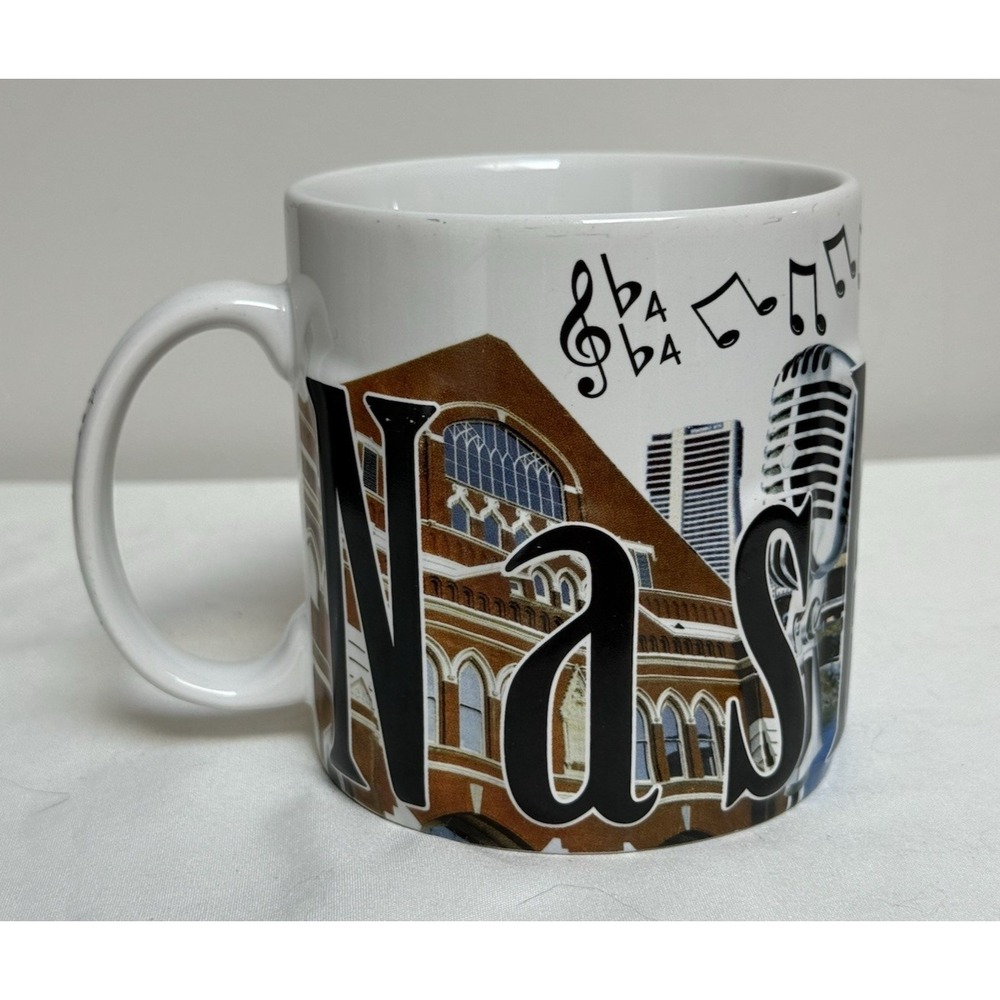 2008 Americaware NASHVILLE 3D Mug Music City Tennessee